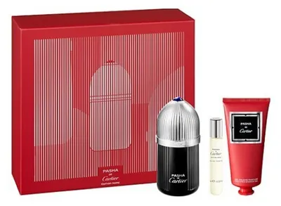 Produktbild von Cartier Pasha de Cartier Edition Noire Eau de Toilette 100 ml + 10 ml + Duschgel 100 ml Geschenkset für Herren