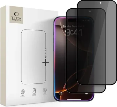 Produktbild von Tech-Protect Glas Spy+ 2er-Pack für Iphone 16 Pro / 17 / 17 Pro