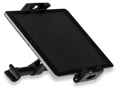 Produktbild von HEYNER® Tablethalter Auto Kopfstütze 4,7-13 Zoll 360° drehbar verstellbar Universal Tablet Smartphone Halterung Kopfstützenhalter Kopfstützen