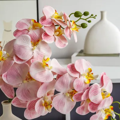Produktbild von 2 Bündel Kunstblumen, Künstliche Kunstblumenstrauß für Home Party Centerpiece Dekoration Hochzeit Bouquet Blumenarrangements Rosa