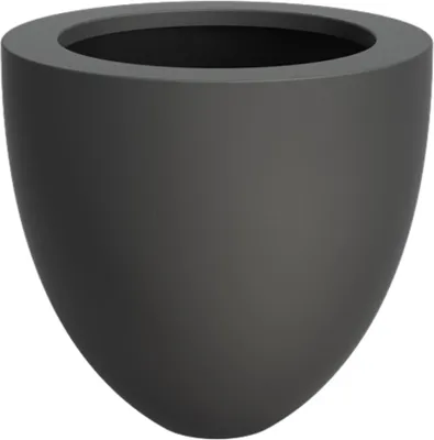Produktbild von Adezz Canna Pflanzgefäß Fiberglas Pflanzkübel Blumenkübel 100x95 cm schwarz