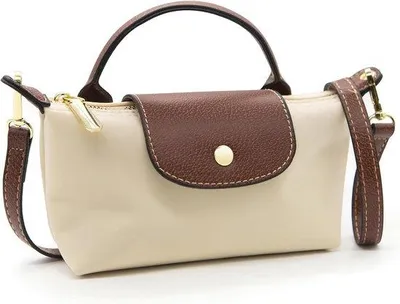 Produktbild von Famanu Crossbody Tasche Damen - Kompakte Nylon Schultertasche mit Handgriff