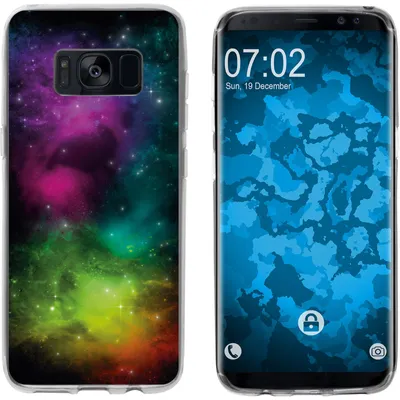 Produktbild von PhoneNatic Case kompatibel mit Samsung Galaxy S8 Silikon-Hülle Space Starfield M7