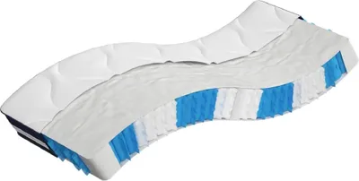 Image de Matelas à ressorts ensachés dureté moyenne 90x200 cm
