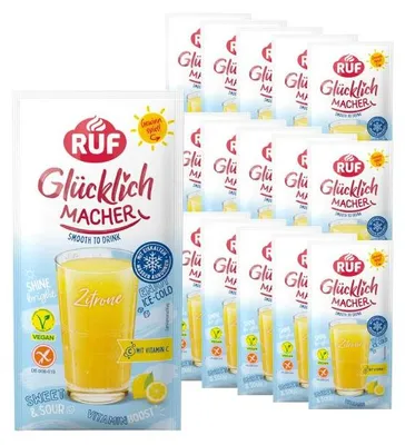 Produktbild von RUF Glücklichmacher Smooth to Drink Zitrone Set (15 Stück)