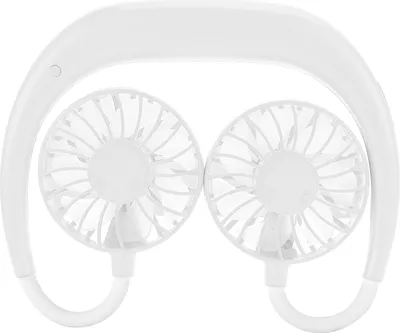 Obrázek produktu pro Herní sportovní ventilátor s volnýma rukama USB dobíjecí závěsný ventilátor na krk 3 nastavitelné rychlosti (bílý )