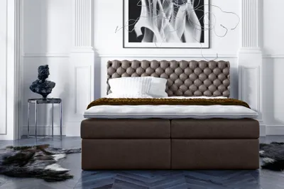 Produktbild von Boxspringbett Schlafzimmerbett PARINI 180x200cm Braun