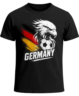 Produktbild von Herren T-Shirt Deutschland Fußball WM-Shirt 2026 WM Fanshirt Deutschlandshirt Moonworks®