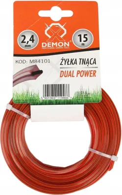 Obrázok produktu pre DEMON Vystužená struna, štvorcový profil, 15 m, 2,4 mm M84101