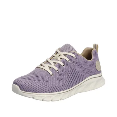 Produktbild von Rieker Damen Schnürschuh Sneaker Stoff Halbschuh 54022, Größe:38 EU, Farbe:Lila