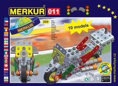 Obrázek produktu pro Merkur 011 Motocykl, 230 dílů, 10 modelů