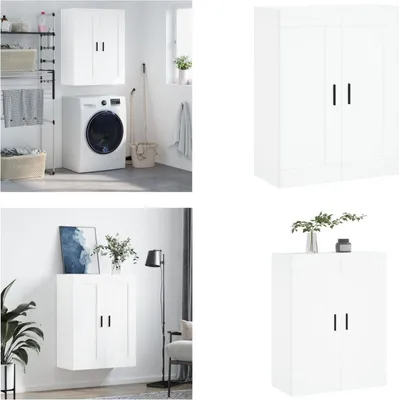 Immagine prodotto di vidaXL Armadio a muro bianco 69,5x34x90 cm Materiale a base di legno - Armadio a muro - Armadio a muro - Armadio - Armadio a muro