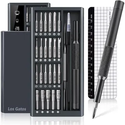 Produktbild von Feinmechaniker Schraubendreher Set 51in1 mit 47 S2 Bits Grau Präzisionswerkzeug für Handy PC Laptop Brillen