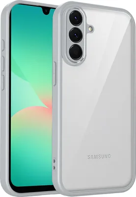 Immagine prodotto di Custodia per Samsung Galaxy A17 cover posteriore trasparente con cornice in TPU, antiurto Grey