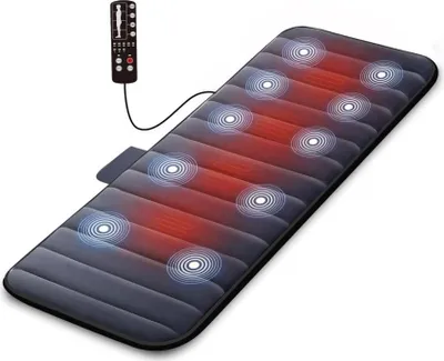 Produktbild von COMFIER CF-3603S Elektrische Massagematte mit Wärmefunktion zur Ganzkörpermassage, Vibrationsmassagematte mit 10 Motoren