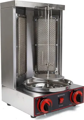 Produktbild von Drehgrill BBQ Edelstahl 360° rotierend 3000W 2 Brenner