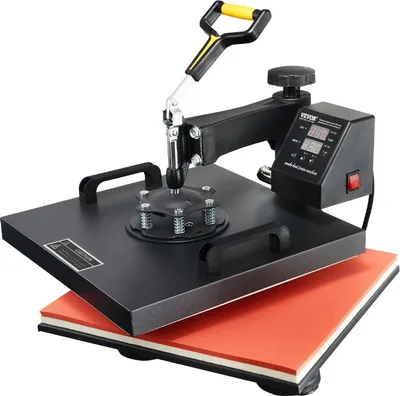 Produktbild von Transferpresse 38 x 38 cm, Wärmepresse 220 V, Transferpresse 1500 W, Textilpresse 14 x 7,6 cm, Hemdenpresse Max. 250 °C, Sublimationspresse, Hobby T-Shirt Presse, 360 Grad schwenkbare Basis