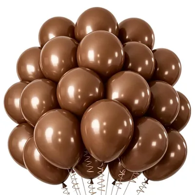 Immagine prodotto di Ghirlande di palloncini marroni, confezione da 100 pezzi, palloncini in lattice da 25 cm (10 pollici) per compleanni, feste per bambini e matrimoni