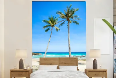 Obrázek produktu pro MuchoWow® Fototapety do obývacího pokoje nebo ložnice tapety vinylové motivy tapety Palm - Letní - Tropické 155x240cm