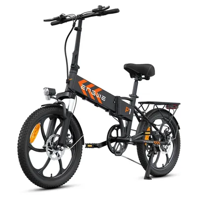 Productafbeelding van Elektrische fiets P1 - 20-inch wielen, 250W motor, 36V 13AH accu, mechanische schijfremmen - zwart