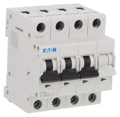 Productafbeelding van Eaton stroomonderbreker, 0,5 A, 3-polig + N, karakteristiek: D 278982
