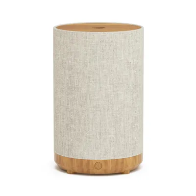 Produktbild von Tekoo Luftbefeuchter 3-in-1 Aroma Diffuser in Stoff-Optik, Luftbefeuchter mit Nachtlicht