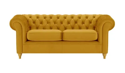 Produktbild von SLF24 - Dreisitzer-Sofa Chesterfield - Senf - Velluto 8