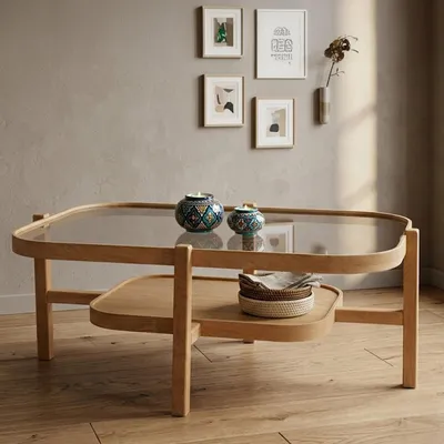 Immagine prodotto di Sorbolo - Tavolino da Salotto, 110x70x48h cm Marrone Rovere, un Vano