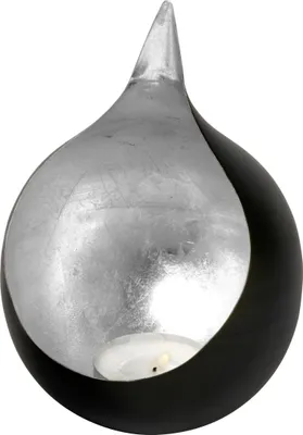 Produktbild von Lambert Caldera Windlicht Eisen antik zink/silber H35D24,5 41114 SP25