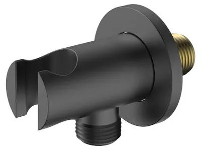 Produktbild von Avapax | Winkelanschluss - Gun Metal Matt - Halterung Für Duschkopf - Unterputzmontage - G1/2-gewinde