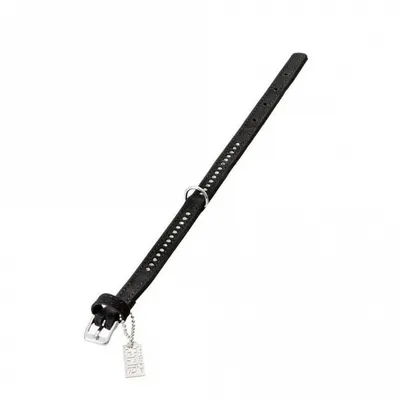 Produktbild von Karlie Buffalo Strass-Halsband - Schwarz 1-reihig, 24cm/10mm