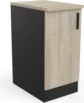 Produktbild von Unterschrank >Origan< in Kronberg/schwarz - 40x85x60cm (BxHxT)