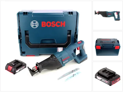 Zdjęcie produktu dla Akumulatorowa pilarka szablasta Bosch GSA 18 V-LI 18 V + 1x akumulator 2,0 Ah + L-Boxx - bez ładowarki