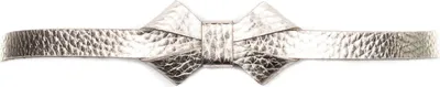 Produktbild von Vanzetti Leder Gürtel 15mm Metallic Bow Belt W60 Platinum roségoldfarben