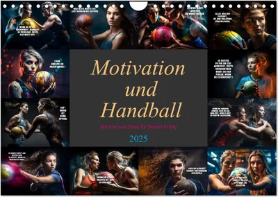 Produktbild von Motivation und Handball (Wandkalender 2025 DIN A4 quer), CALVENDO Monatskalender