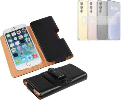 Produktbild von K-S-Trade Schützhülle Handyhülle kompatibel mit Meizu 20 Holster Gürtel Tasche Schutzhülle Handy-Tasche Smartphone Case Seitentasche schwarz 1x