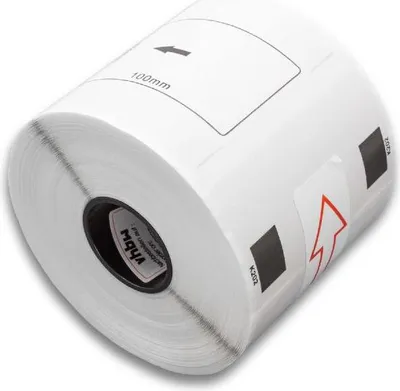 Produktbild von vhbw Rolle 62mm x 100mm (300 Etiketten) Ersatz für Brother DK-11202 für Drucker Weiß