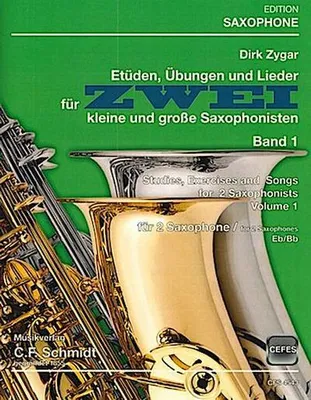 Produktbild von Etüden, Übungen und Lieder Band 1für 2 Saxophone (B/Es)