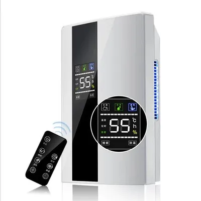 Produktbild von 2200ml Luftentfeuchter elektrisch, 30m² Raumabdeckung, tragbar, leise, mit Timer, Auto-Abschaltung, 2,2L Tank & Dauerablauf, gegen Feuchtigkeit
