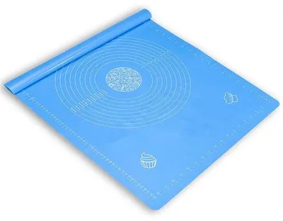 Produktbild von Silikonische Backmatte mit Maßverteilung, 49,6 x 79,5 cm dick, Back- und Teigmassmatte