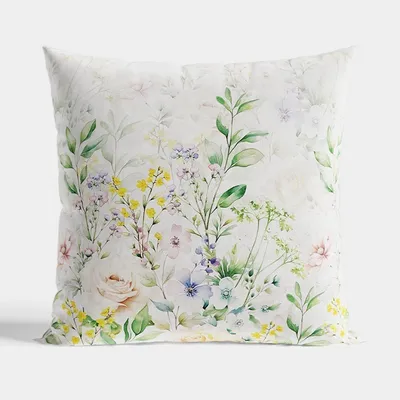 Produktbild von Kissenbezug, Dekokissenbezug 40x40 Frühlingsgarten, Blumen