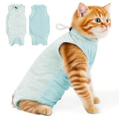 Produktbild von Atmungsaktiver Katzen-Erholungsoverall für postoperative Pflege