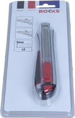 Zdjęcie produktu dla Nóż, Nożyk Z Ostrzem Łamanym, Metalowy 9 Mm, 3 Ostrza