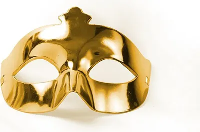 Produktbild von PartyDeco Maske Party, gold, Erwachsener, Augenmaske, Party, 1 Stück(e)