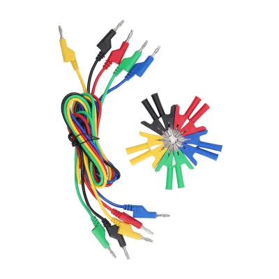 Produktbild von Prüfleitungssatz,Bananenstecker auf Krokodilklemme,Bananenstecker-Prüfleitungssatz,Krokodilklemmen-Prüfleitungssatz,Elektrisches Prüfkabel,Stromkreistester