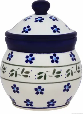 Produktbild von Original Bunzlauer Keramik Vorratsdose 420 ml, Ø11,0 cm, H11,7 cm , Design 163a