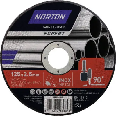 Produktbild von Expert Trennscheibe Norton Stahl & Inox Ø 125x22,23 mm, 25 Stück