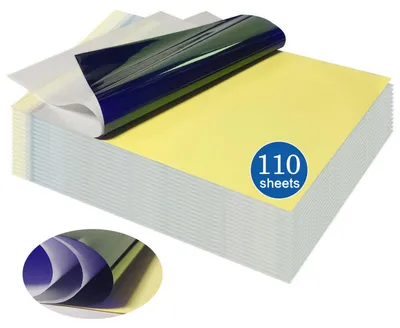 Image de Omgoods - 110 feuilles de papier transfert pour tatouages, format A4, pour motifs personnalisés