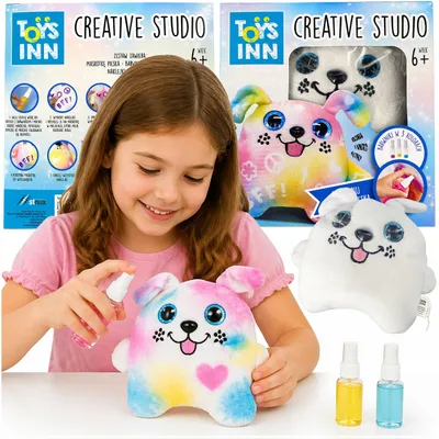 Produktbild von Stnux Plüschtier Hund zum Bemalen DIY für Kinder