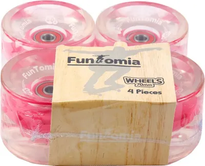 Produktbild von FunTomia LED Longboard Rollen Wheel 70x51mm / 80A - Set  (4 Rollen) inkl. Mach1® Kugellager  2237